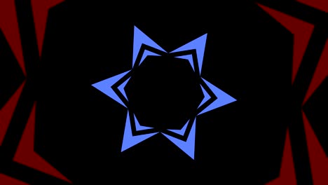 graphic design that rotates in the center and increases the size, to cover the entire background and disappear.
