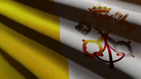 bandera de la santa sede - animación en bucle