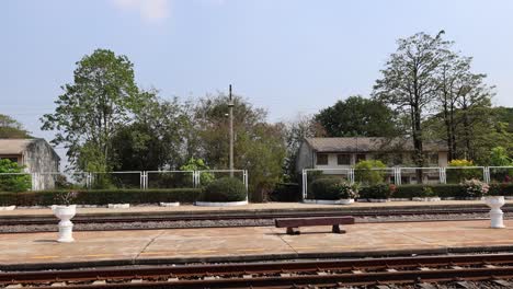 progression of a train passing through a station