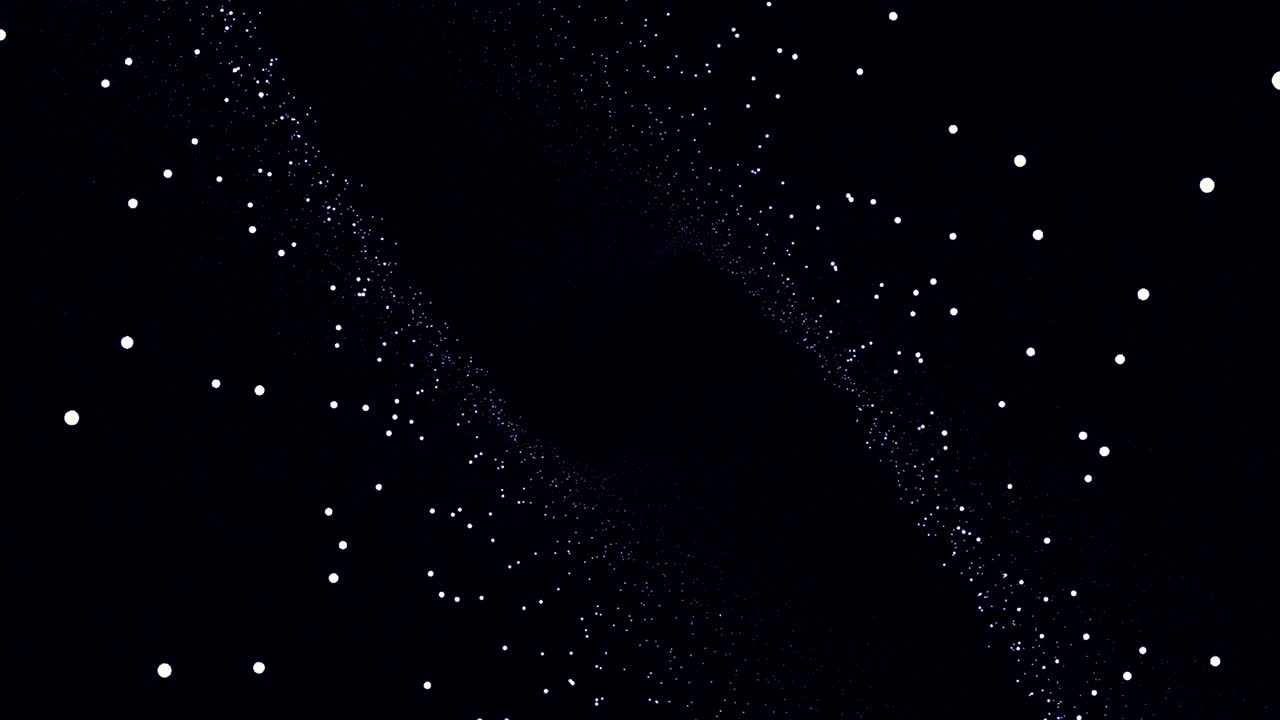 Abstract Black Background with Stars and Twinkling Lights