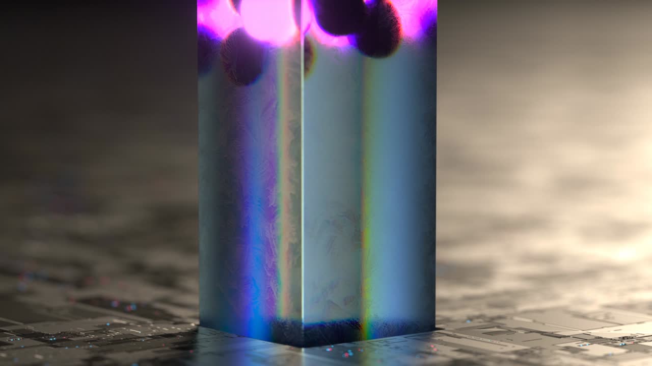 ciencia ficción futurista laboratorio biotecnológico bucle sin costuras animación de renderización en 3d