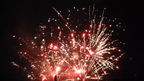 celebración de fuegos artificiales de fin de año