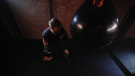 man boxing in a gym