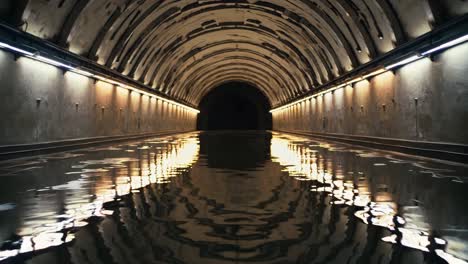 flooded underground tunnel