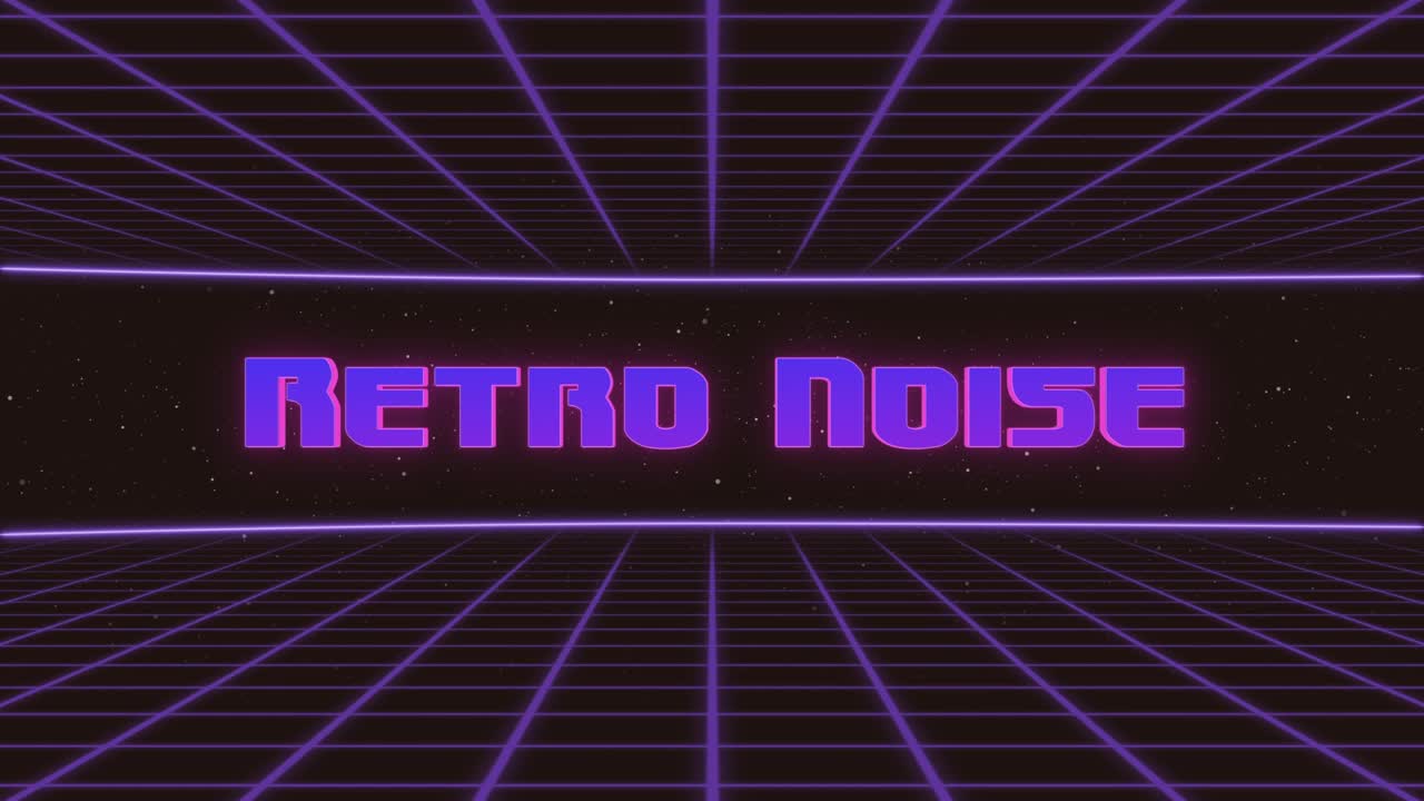 레트로 노이즈 (retro noise) - 80년대, 90년대 스타일의 아니메이트 된 레트로 퓨투리스틱 애니메이션.