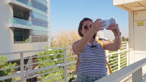 traveler films experience after arrival