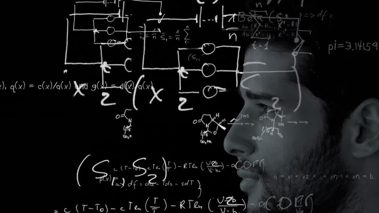 Animation of brain with technology and data processing