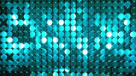 abstract turquoise kinetic glitter wall moving. sparkles shining reflective background. night club decoration. can be used as transitions, added to modern projects,art backgrounds.