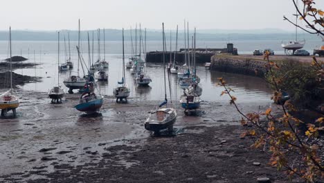 charleston harbor in fife scotland on a sunny spring day