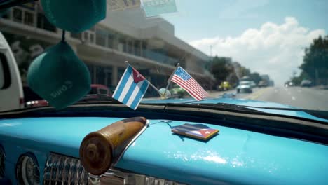 vintage cuban car on a sunny day