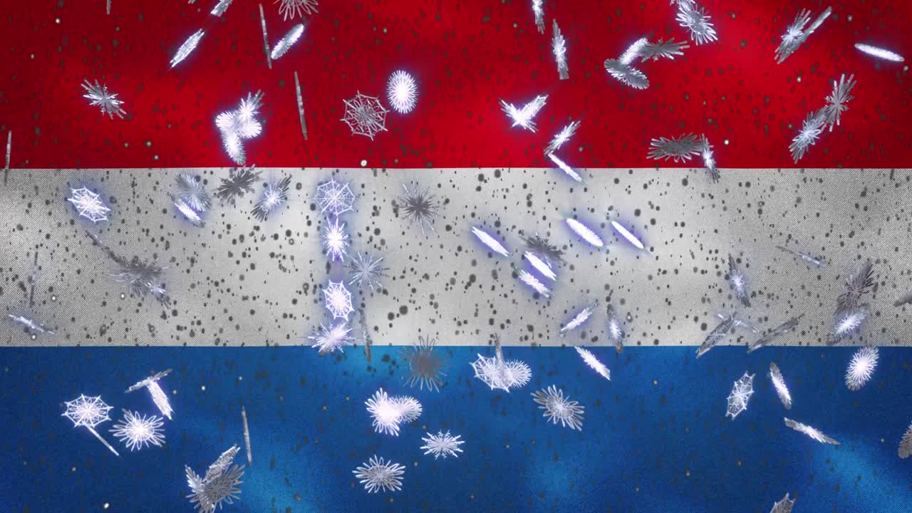 룩부르크의 발과 눈과 함께 크리스마스와 새해의 순환적 배경, 루프