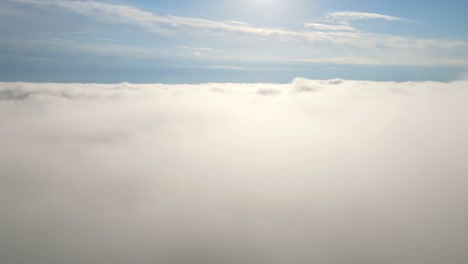 flying in the clouds flying in the clouds. the clouds are moving on camera. flying through the cloud