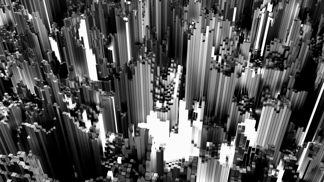 4K Futuristic Multi Core Processing Concept.