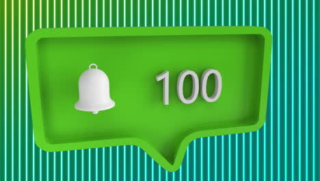 animación de iconos de medios sobre líneas blancas y fondo negro