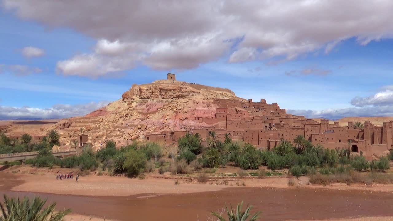 ait ben haddou mud brick buildings in ouarzazate morocco