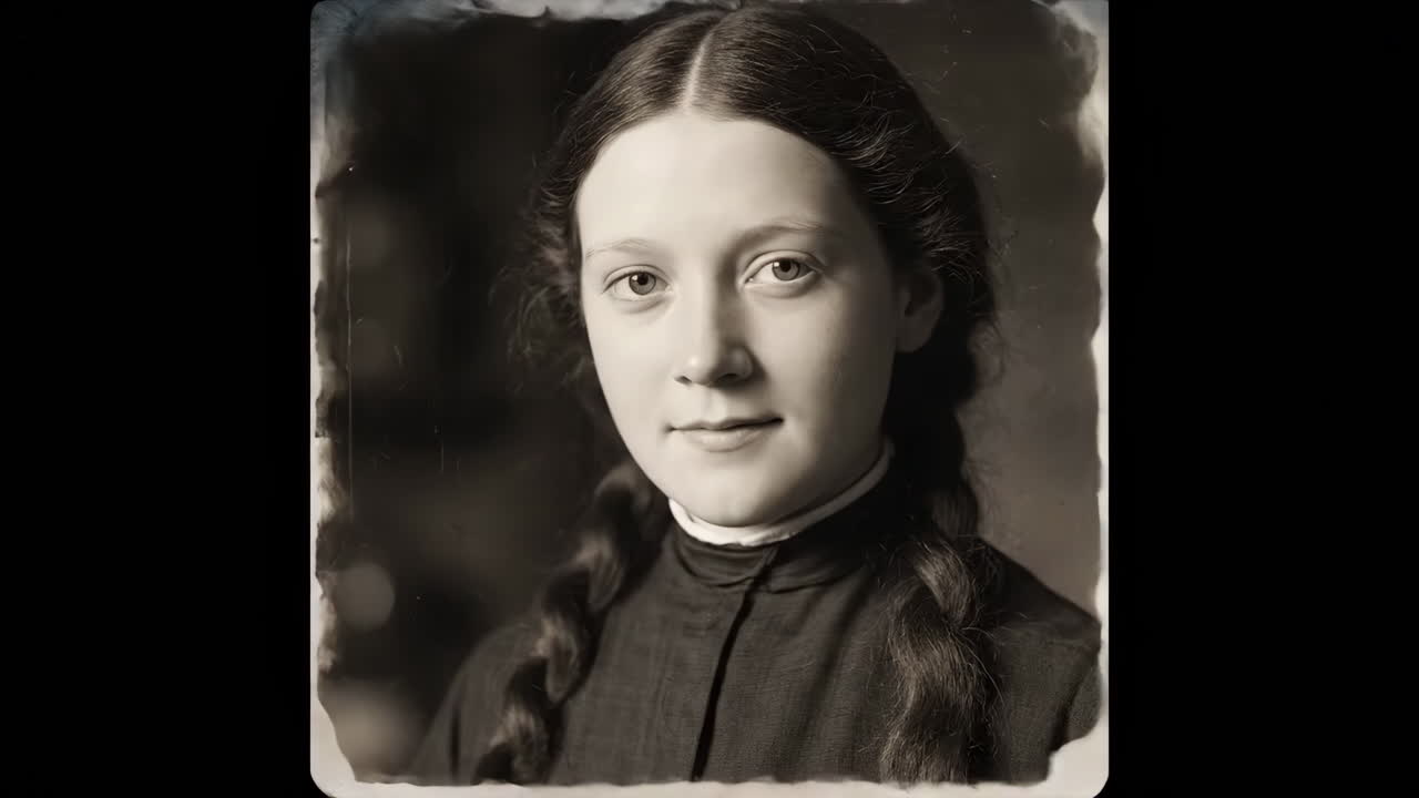 Vintage portrait of a girl