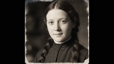 vintage portrait of a girl