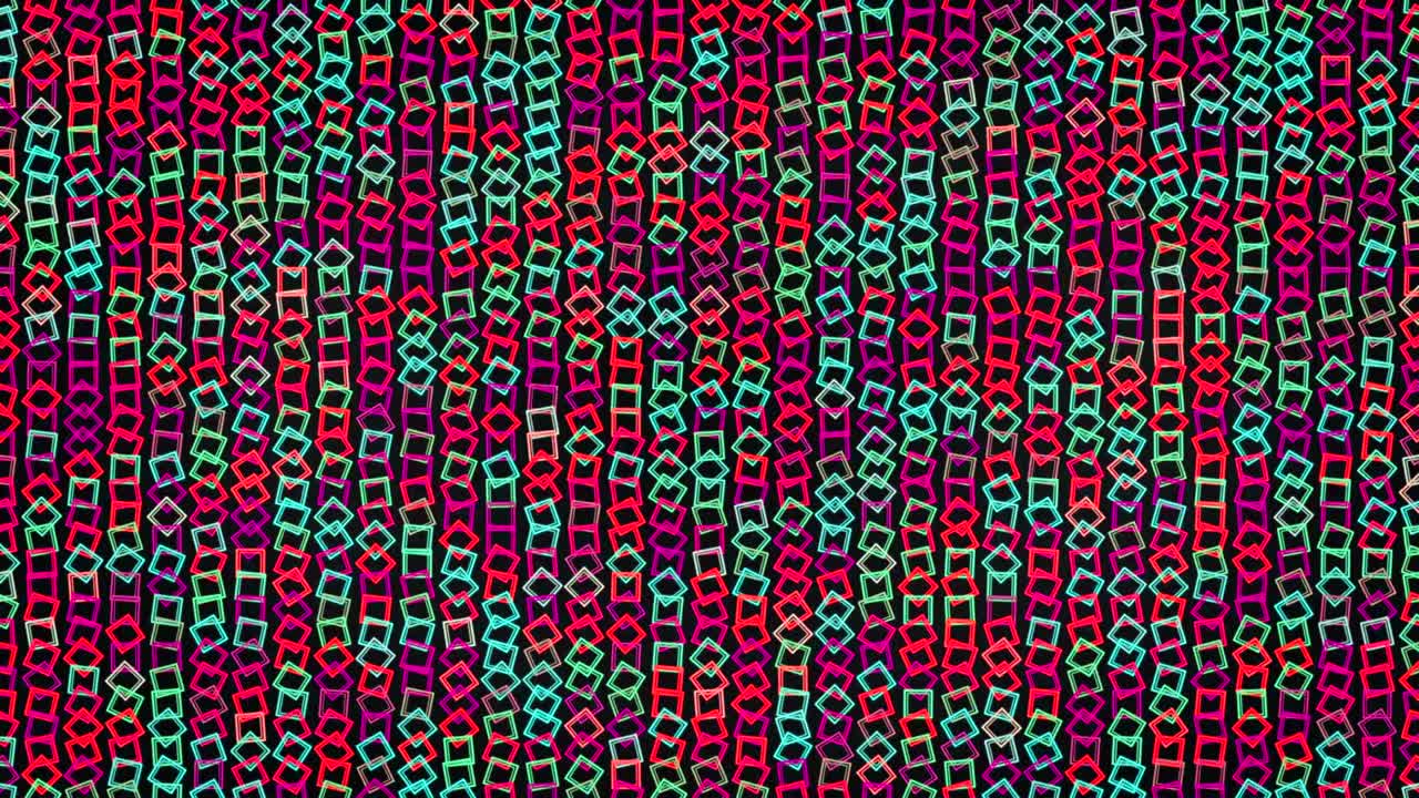 de fondo animado. fondo abstracto. sprites de forma colorida