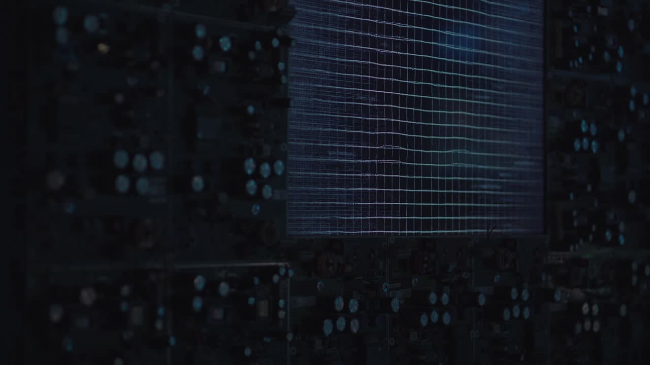 Circuit Board with Display Showing Data
