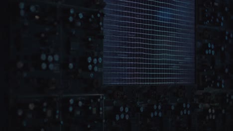 scheda a circuito con display che mostra i dati