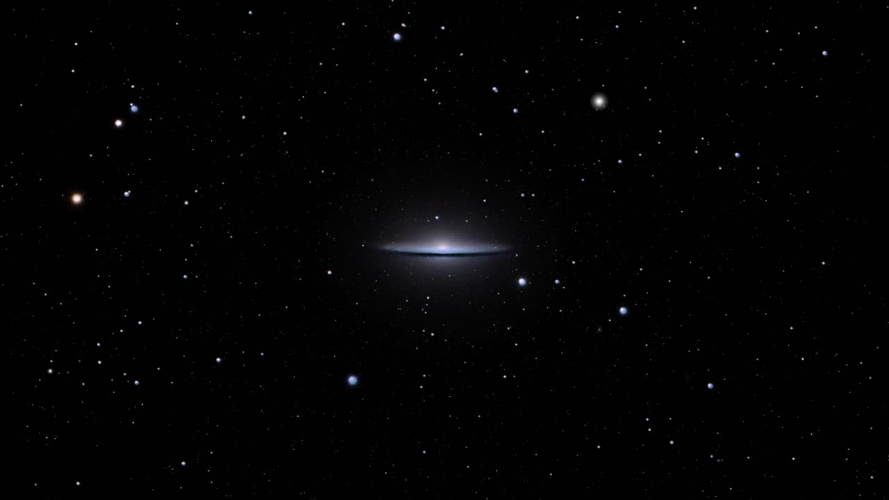 우주 에서 움직이는 은하 의 모습