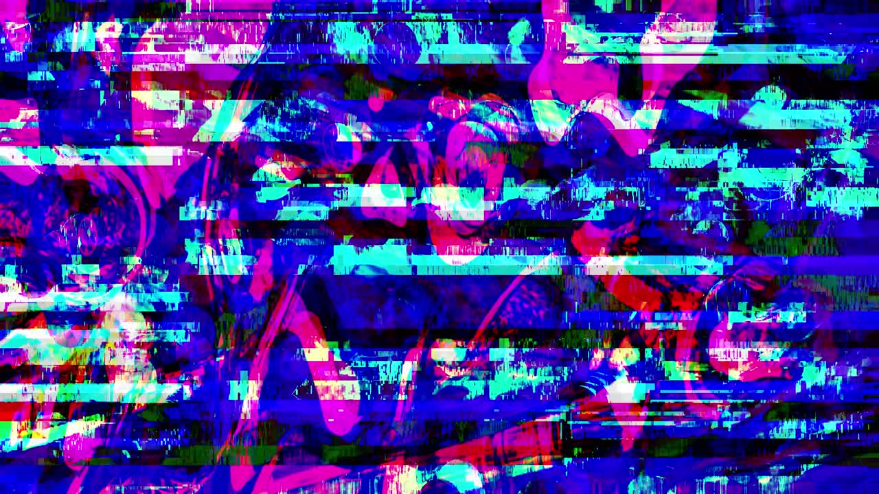 Ruído Glitch Estático de Televisão VFX: Fundo de Vídeo com Listras para Introduções e Revelações de Logotipo