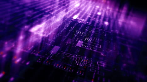 futuristic screen display matrix, hi-tech digital data telemetry with encrypted numbers, display dynamic background for computer desktop screen display format