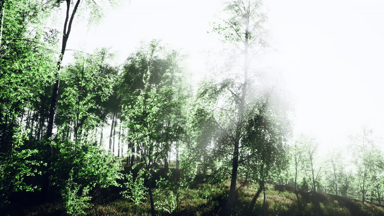 ⁇ 은 날에 버크 나무의 골목