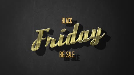 retro black friday text in 80s style on a black grunge texture