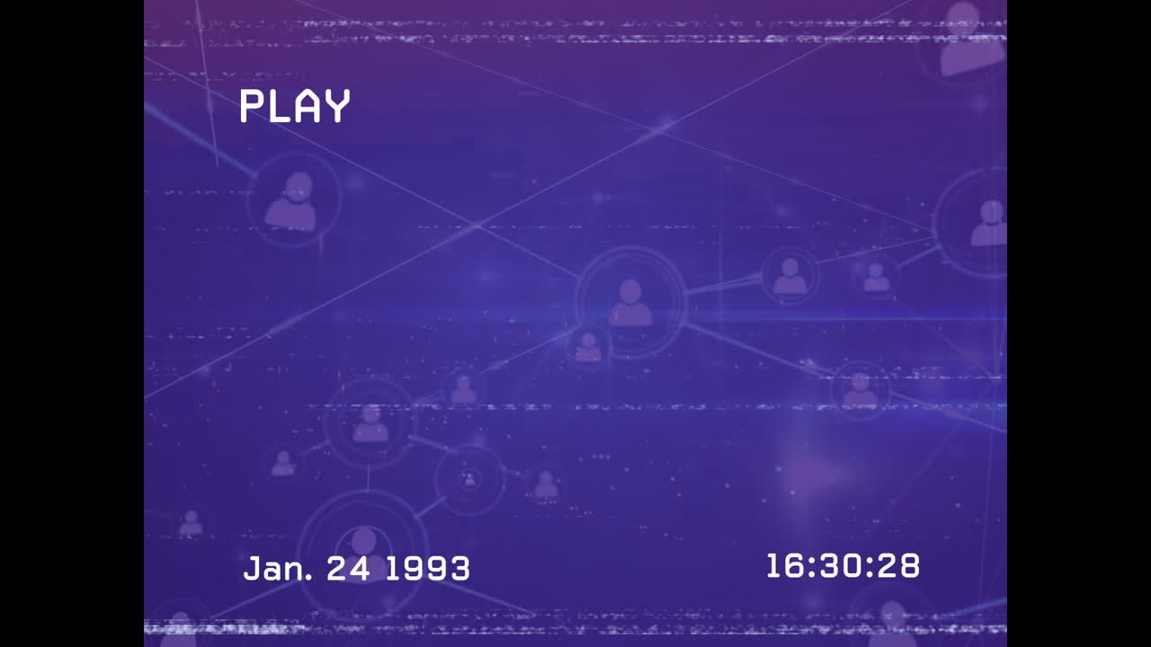 Animation of interference over network of connections