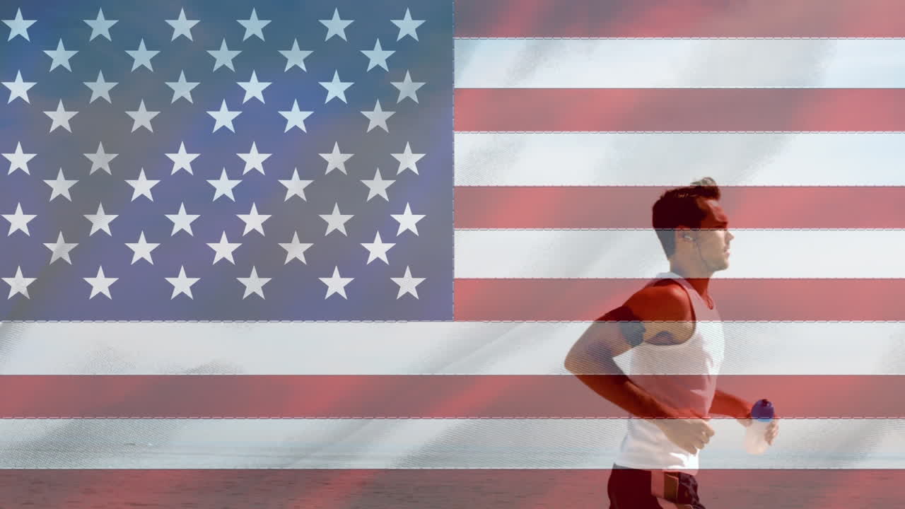 vídeo de la bandera estadounidense