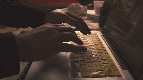 a guy working in his computer in the countryside, mobile offices, remote working