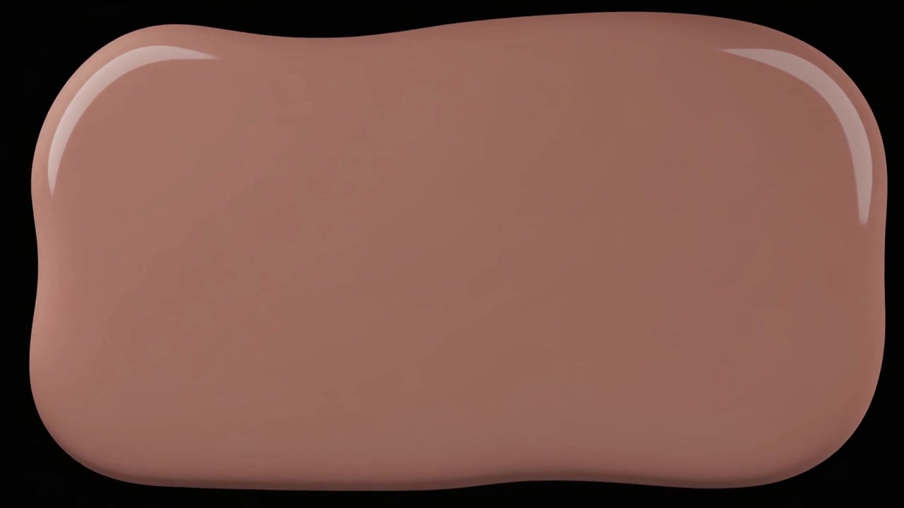 Thick Brown Liquid Paint Spreading on Black Surface