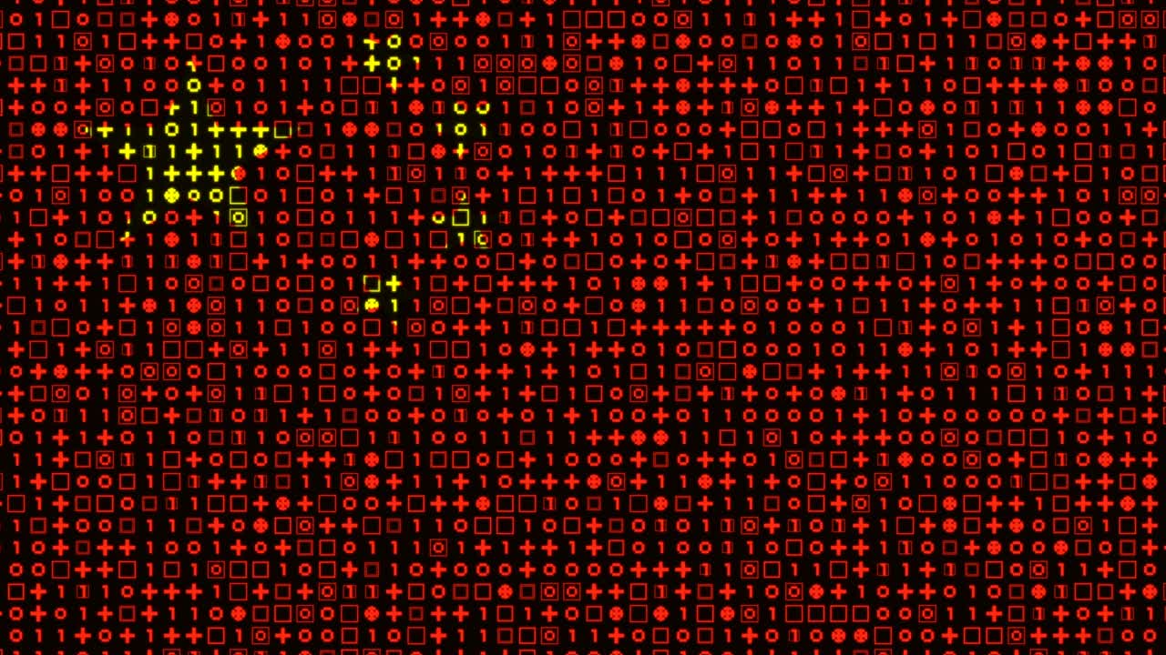 Digital Chinese Flag Animation