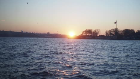 sunset over istanbul