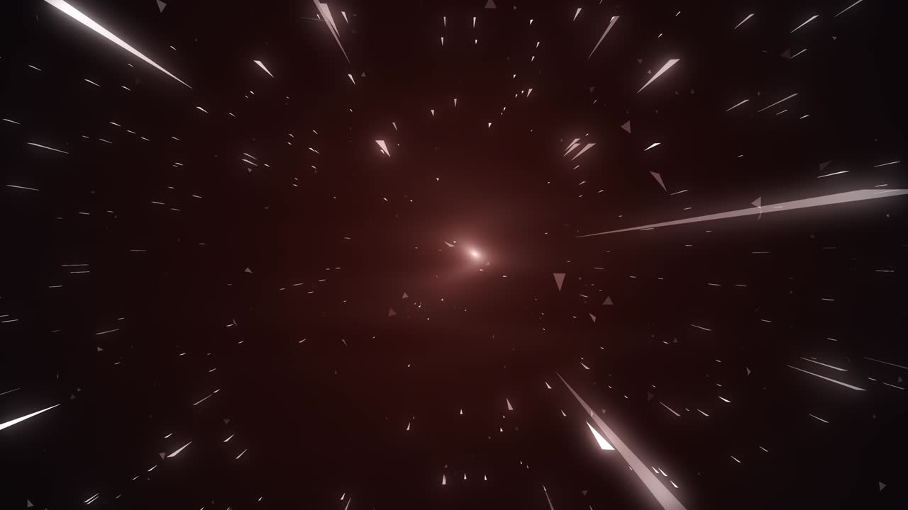Abstract retrograde of warp or hyperspace motion following the red Line