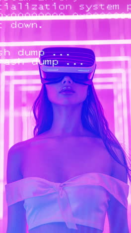 woman with VR headsets made with AI