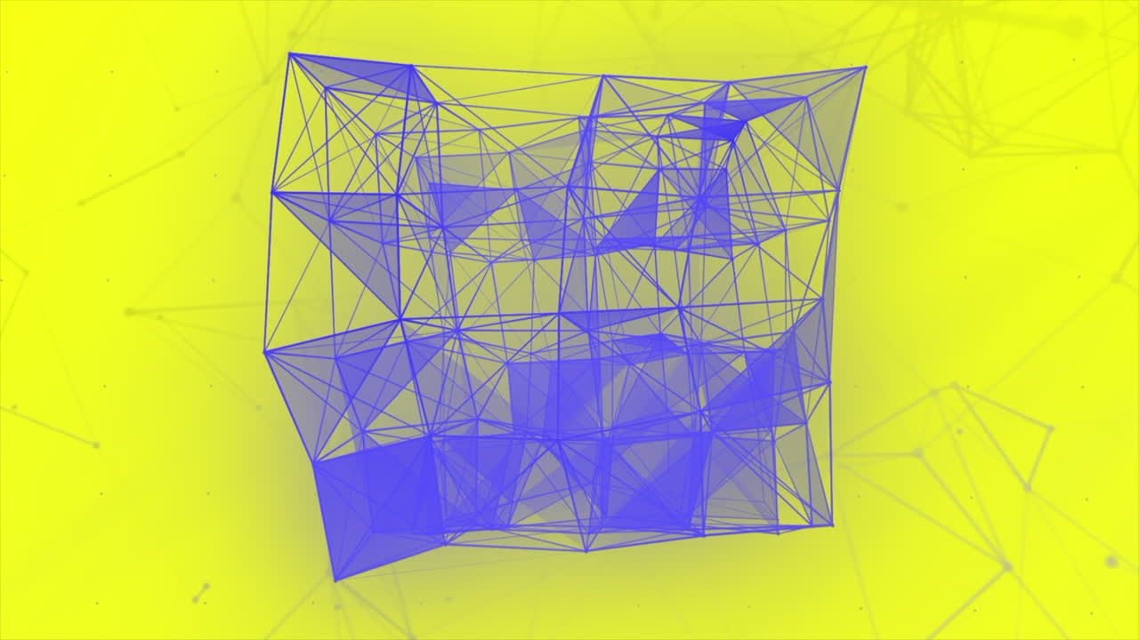 estructura abstracta de wireframe en 3d