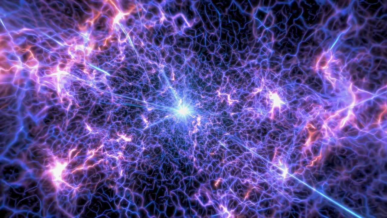 Campo di energia cosmica astratto