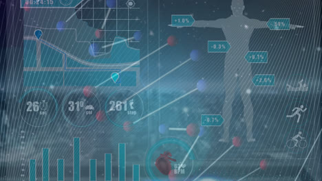 Animation-of-dna-strand-and-digital-human-over-science-data-processing-and-cityscape