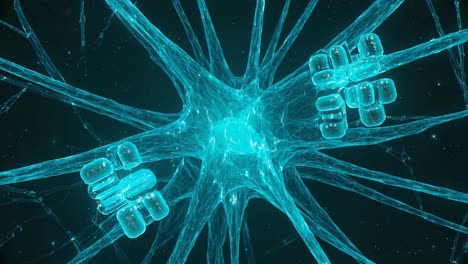 neuron and synapse illustration