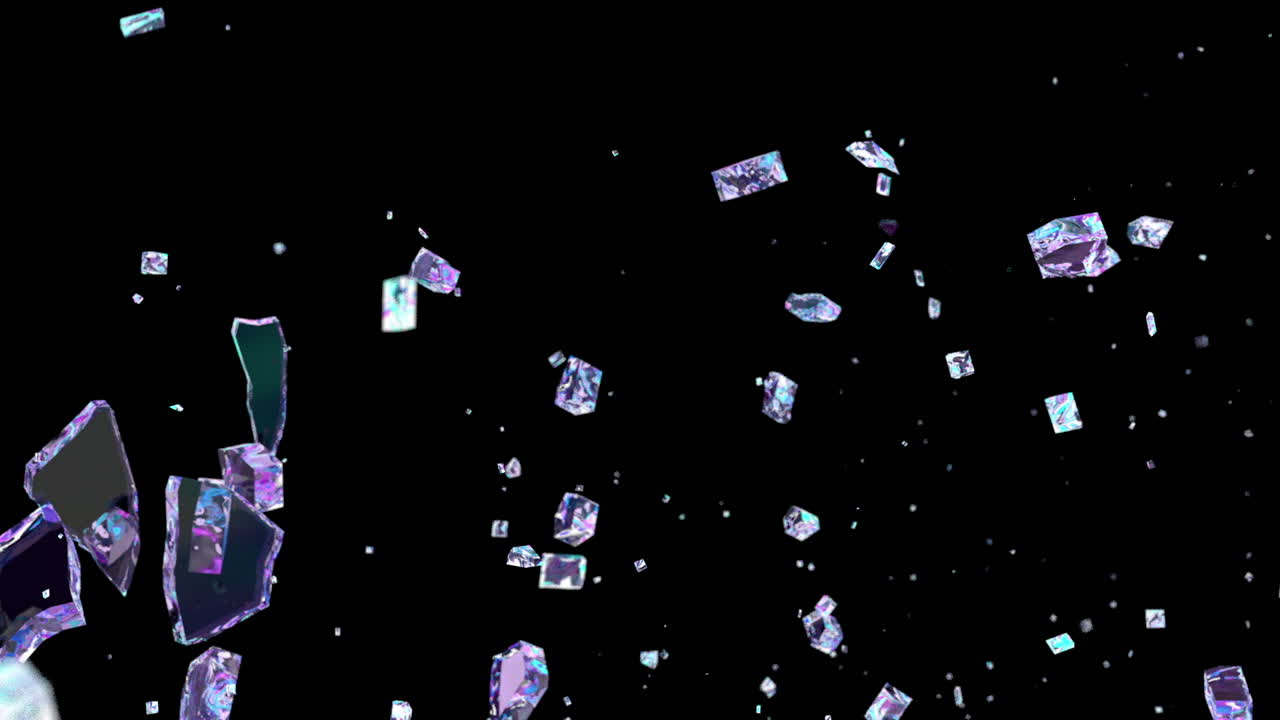 유리 조각으로 산산조각