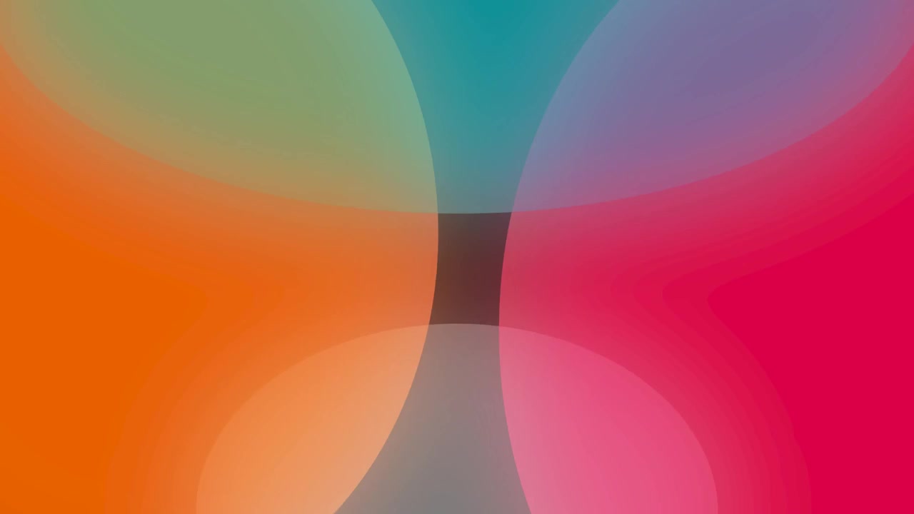 Abstract Motion Background with Overlapping Colorful Circles