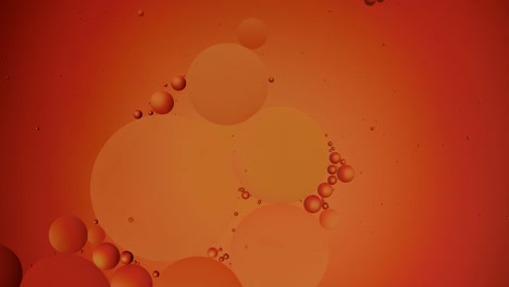 el fondo de las burbujas de color naranja