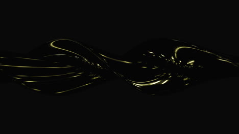 motion steel and futuristic yellow neon geometric form on black gradient