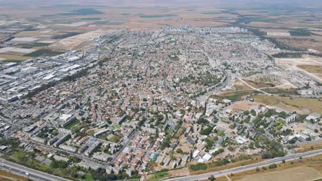 aerial southern district city netivot