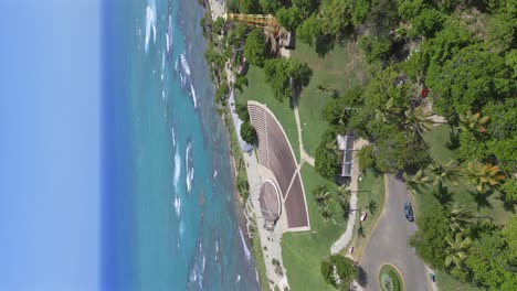 drone-shot-view-of-Puerto-Plata,-Dominican-Republic