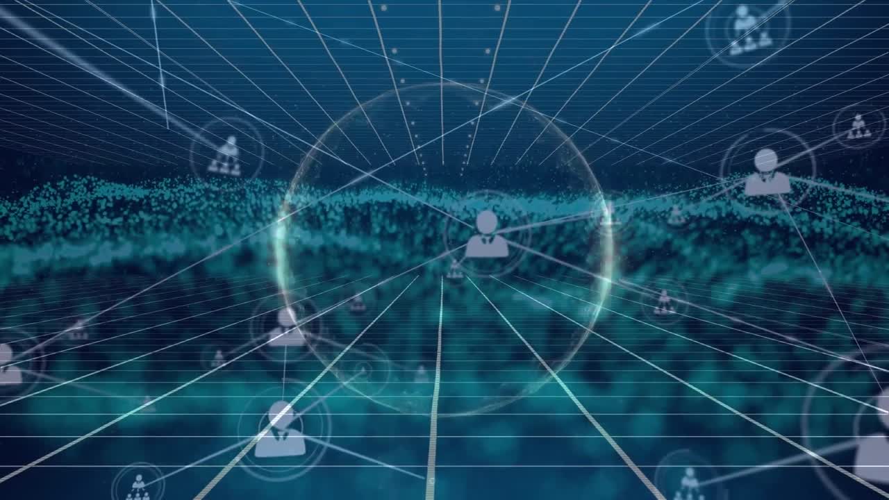 메쉬 및 그리드에 대한 연결 네트워크의 애니메이션