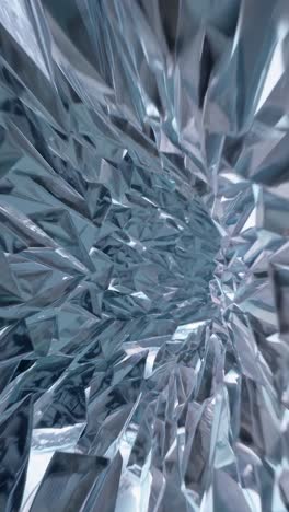 abstract crystalline tunnel