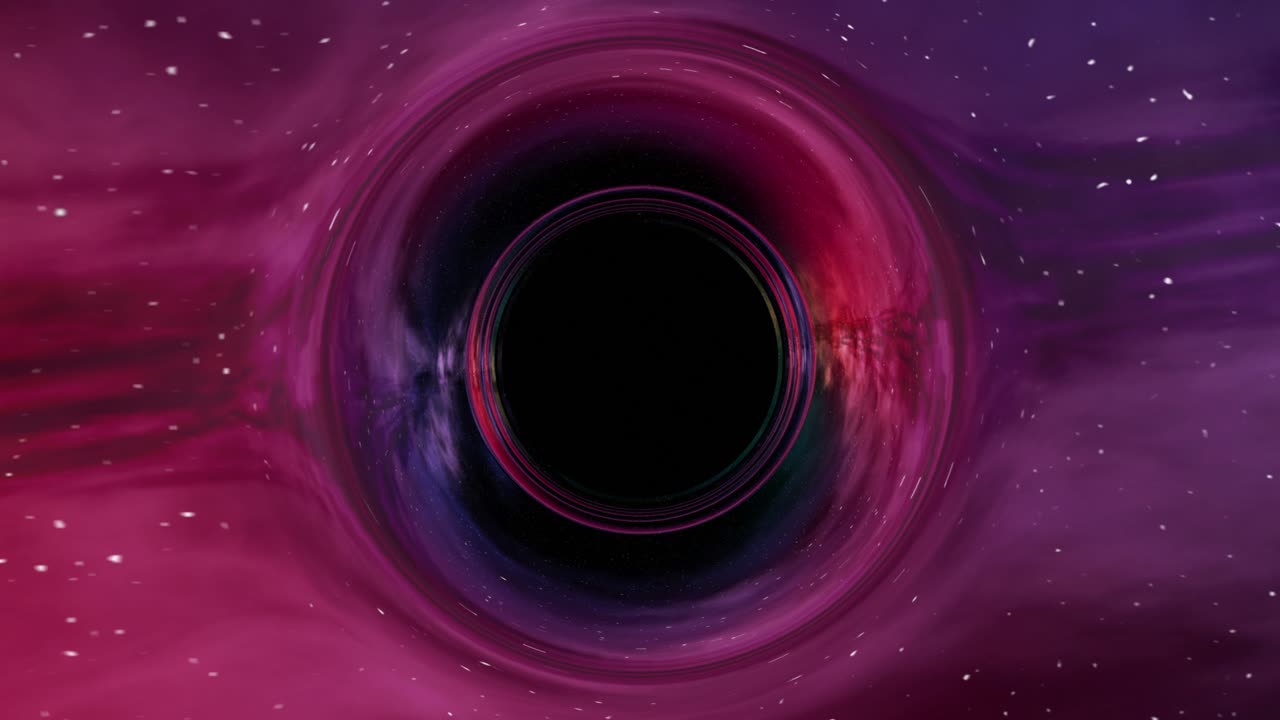 agujero negro 4k, bucle sin costuras.